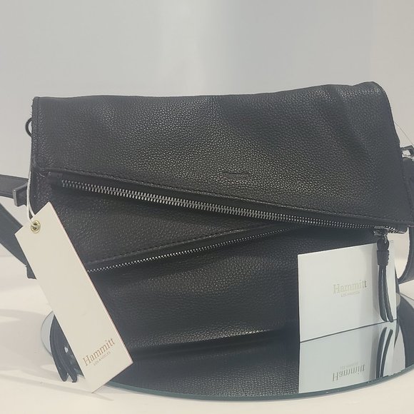 Hammitt Handbags - 🆕NWT Hammitt Dillon Medium Black / Gunmetal Crossbody Bag NWT & Dust Bag & Card